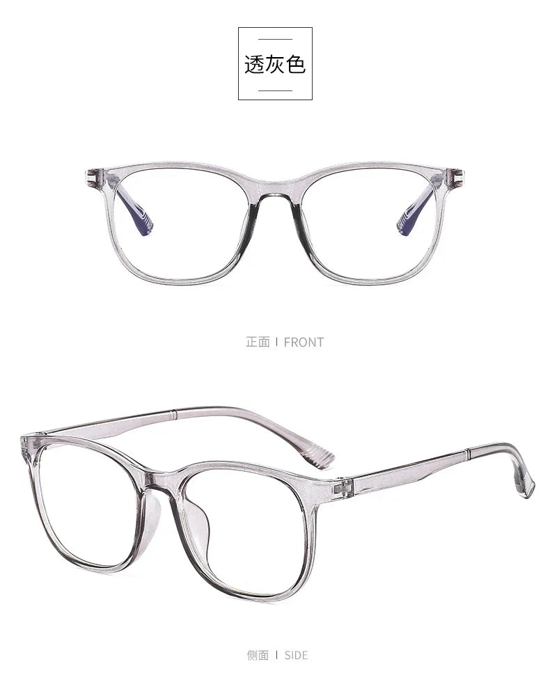 Transparent Computer Glasses Frame Women Men Anti Blue Light square Eyewear Blocking Glasses Optical Spectacle Eyeglass round