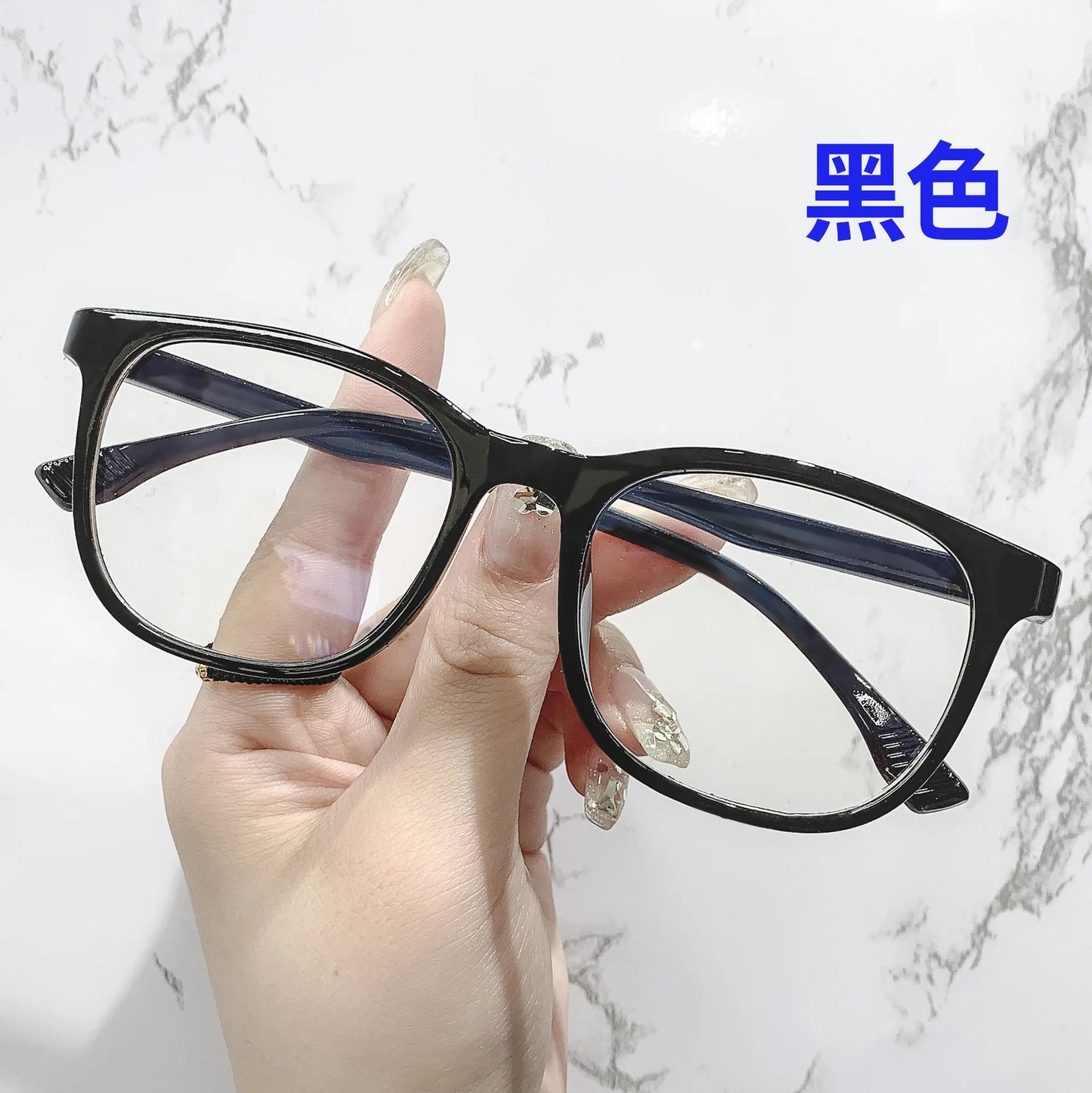 Transparent Computer Glasses Frame Women Men Anti Blue Light square Eyewear Blocking Glasses Optical Spectacle Eyeglass round