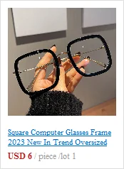 Square Computer Glasses Frame 2024 New In Trend Oversized Fashion Eyeglasses Anti Blue Light Blocking Glasses Frames Eyewear