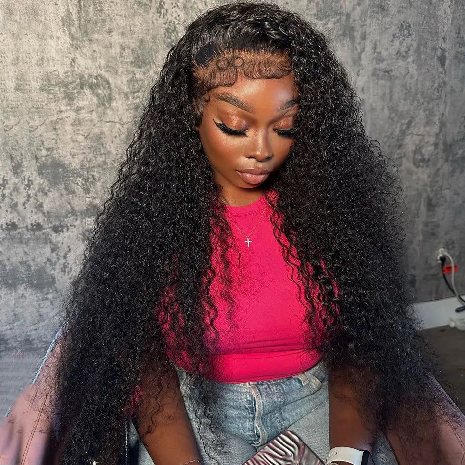 Short Curly Lace Front Human Hair Units for Black Women Pre-Plucked Brazilian Hair 13x4 Deep Wave Frontal Unit 13x6 HD Lace