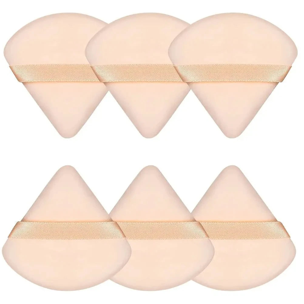 2Pcs Triangle Powder Puff Face Makeup Sponge Soft Velvet Cosmetic Puff Blender Beauty Foundation Sponge Make Up Accessories