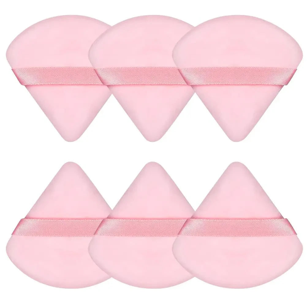 2Pcs Triangle Powder Puff Face Makeup Sponge Soft Velvet Cosmetic Puff Blender Beauty Foundation Sponge Make Up Accessories