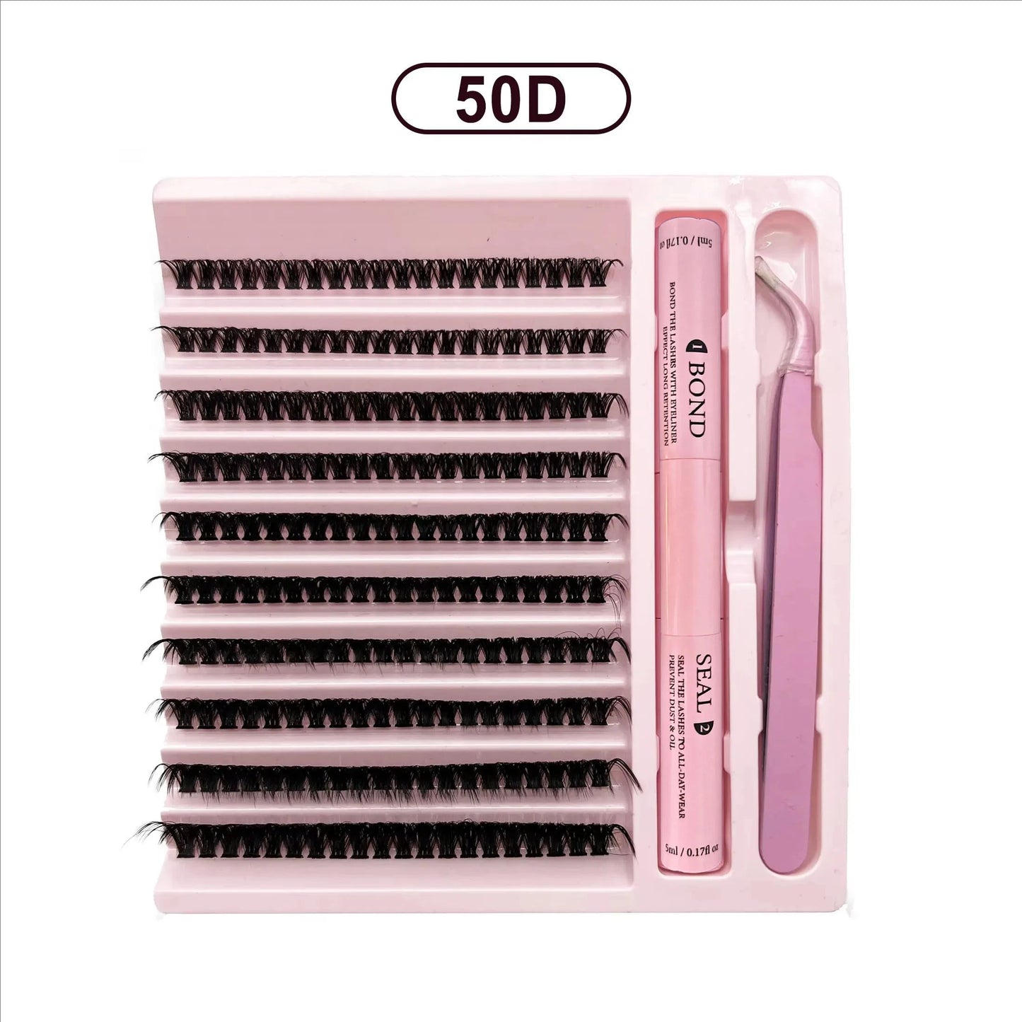 MJ DIY Lashes Extension Kit Eyelashes 200 PCS Clusters Lash Bond and Seal Makeup Tools for Gluing Lashes Gluing Glue Accessories