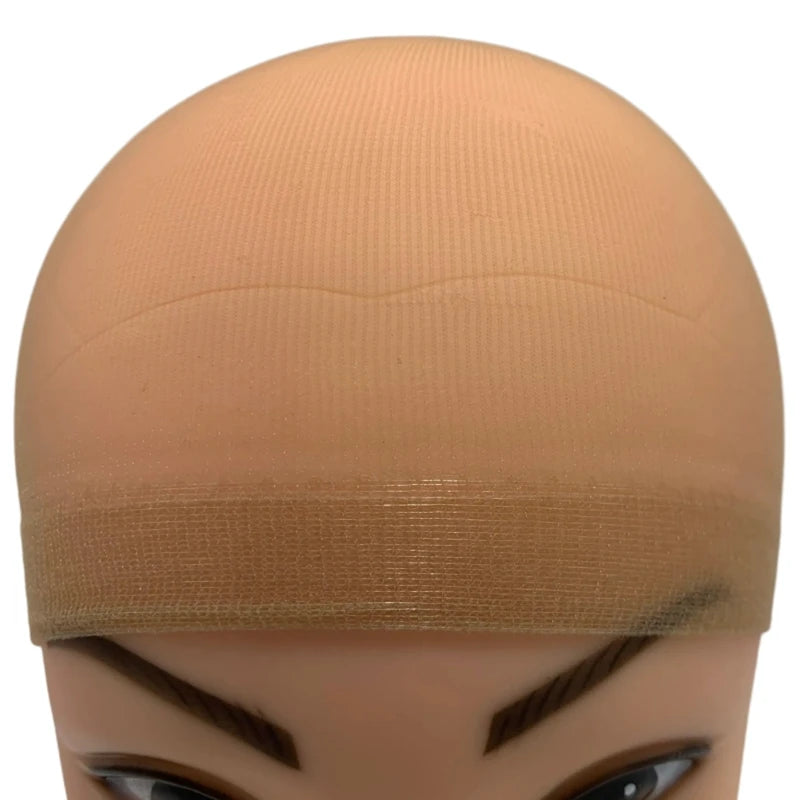 2/6/12 Pack Wholesale Ultra Thin Invisible HD Wig Cap for Lace Front Wigs - Sheer Nylon Stocking Cap Bulk for Women