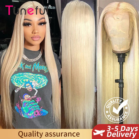 13x6 HD Transparent 613 Blonde Lace Frontal Human Hair Wigs 613 Bob Wig Brazilian Bone Straight 13x4 Lace Front Human Hair Wigs