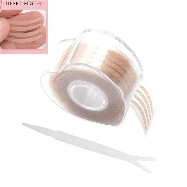 MJ 600 pcs Double Fold Eyelid Tape Sticker Invisible Lace Eyelash Self-adhesive Under Eye Lashes Shadow Patch Beauty Tool