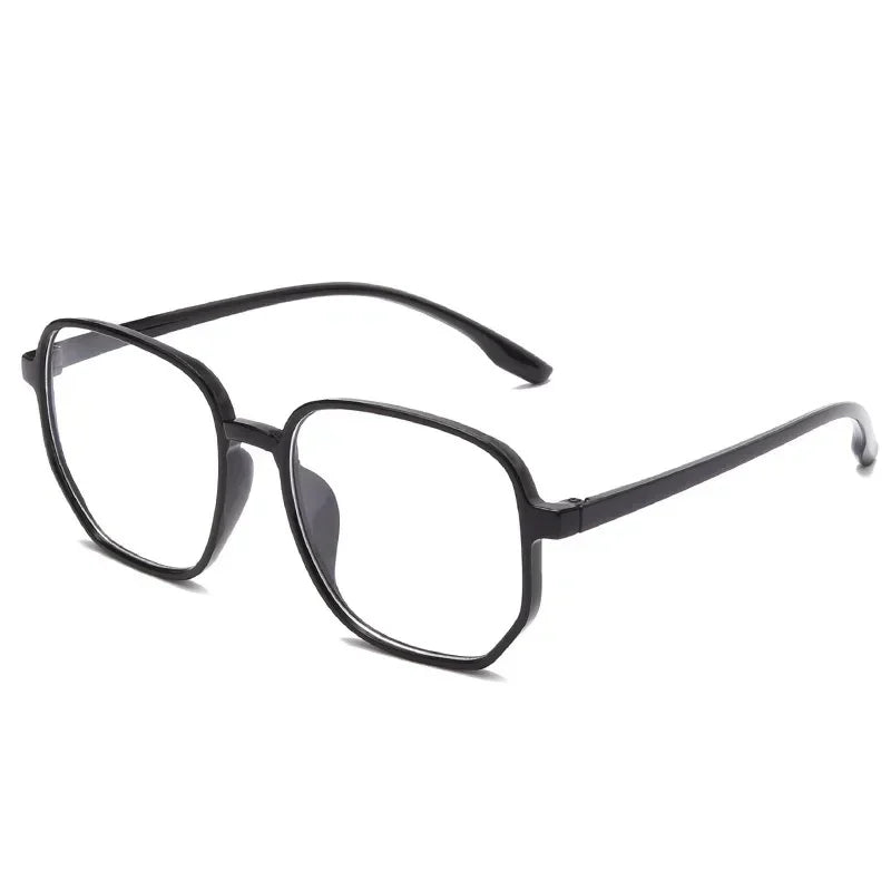 Transparent Anti Blue Light Glasses Women Large Frame Square Eyewear Oversize Computer Glasses Men Non prescription Eyeglasses