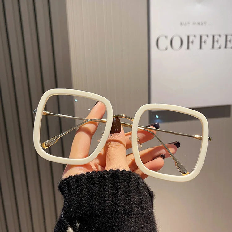 Square Computer Glasses Frame 2024 New In Trend Oversized Fashion Eyeglasses Anti Blue Light Blocking Glasses Frames Eyewear