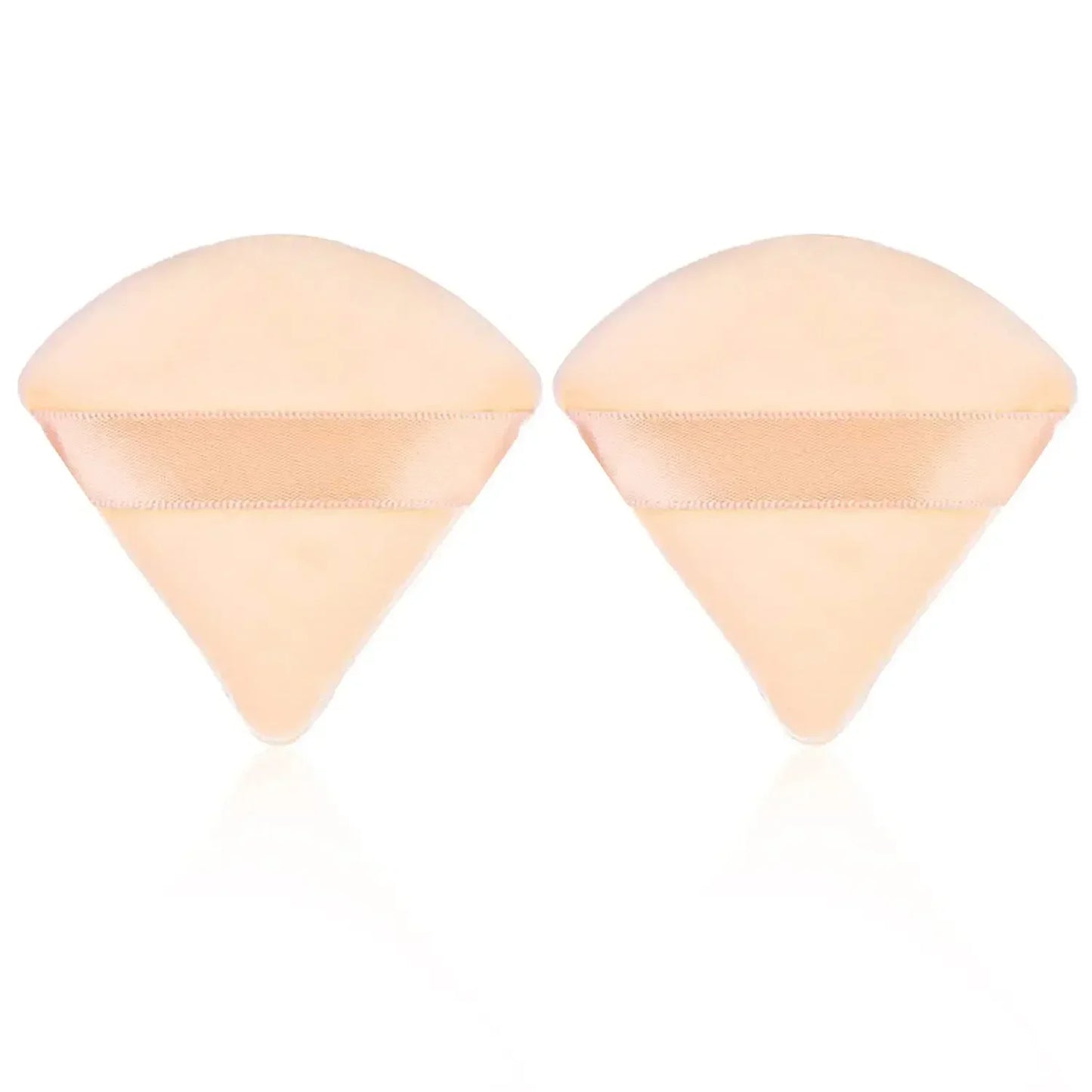 2Pcs Triangle Powder Puff Face Makeup Sponge Soft Velvet Cosmetic Puff Blender Beauty Foundation Sponge Make Up Accessories