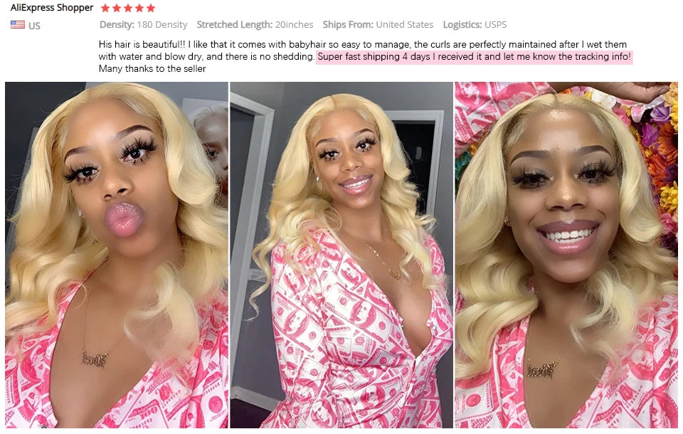 Blonde Body Wave Lace Front Wig HD Transparent Lace 13x4 13x6 Human Hair Wig 613 Pre Plucked Full Frontal Wigs For Black Women