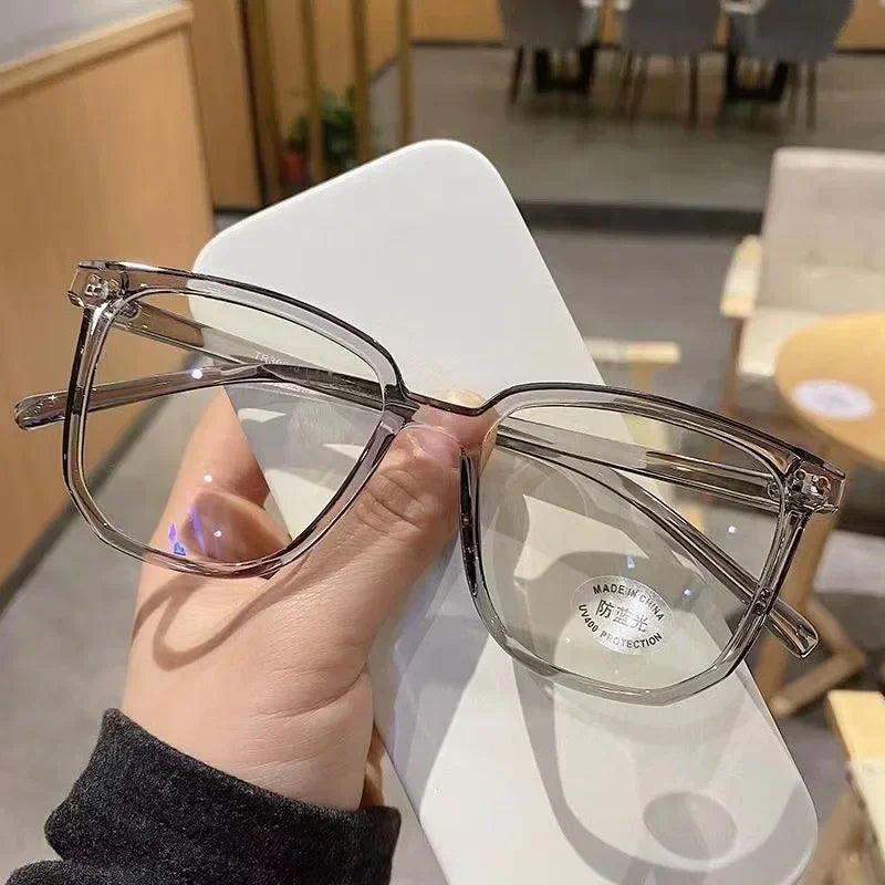 Light Frame Anti Blue Glasses Transparent Black Optical Glasse Women Men Square Eyewear Blocking eyeglasse Spectacle Eyeglasses