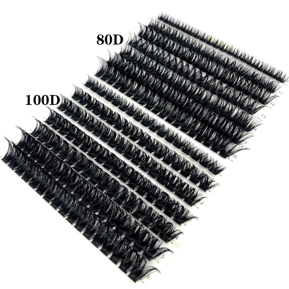 30D 40D 60D 80D Mixed Tray Individual Lashes 3D Russia Volume Eye Lashes Soft Natural Lashes Mink Lash Cluster False Eyelashes