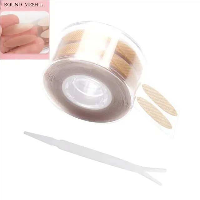 MJ 600 pcs Double Fold Eyelid Tape Sticker Invisible Lace Eyelash Self-adhesive Under Eye Lashes Shadow Patch Beauty Tool